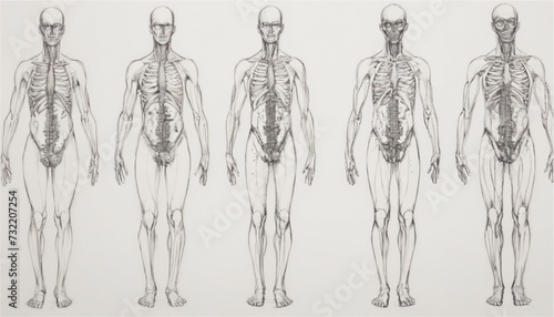 group of people standing in front of the wall