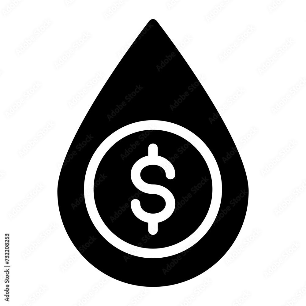 This is the Drop icon from the Accounting icon collection with an Solid style This is the Drop icon from the Accounting icon collection with an Solid style