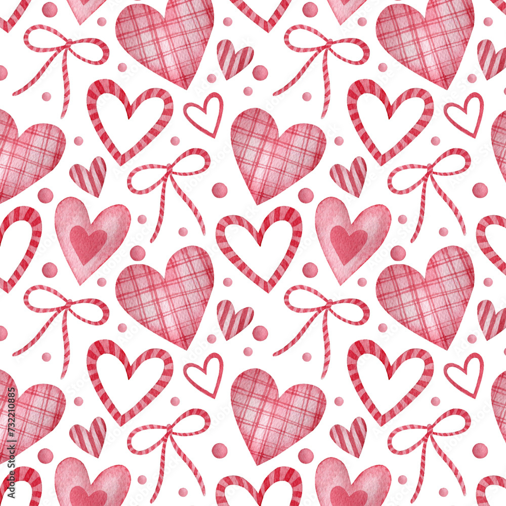 seamless pattern with hearts seamless pattern with hearts
