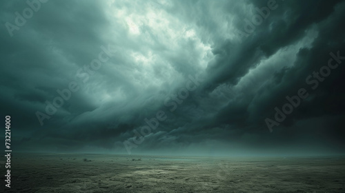 Dark clound storm sky with dirt landscape dark background © พงศ์พล วันดี