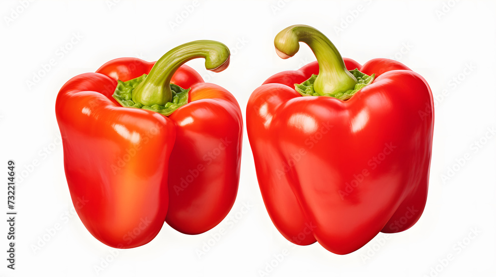 paprika isolated on white background paprika isolated on white background