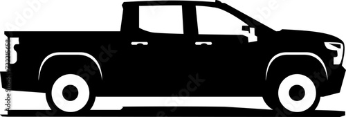 pick up truck logo design vector	