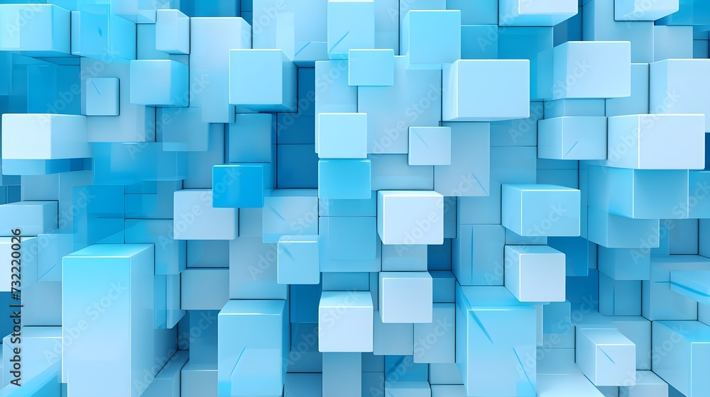 Blue Cubes Background Wallpaper Blue Cubes Background Wallpaper