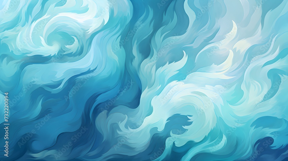 Fototapeta premium Aqua Swirls Tags Background Wallpaper