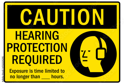 Hearing protection sign