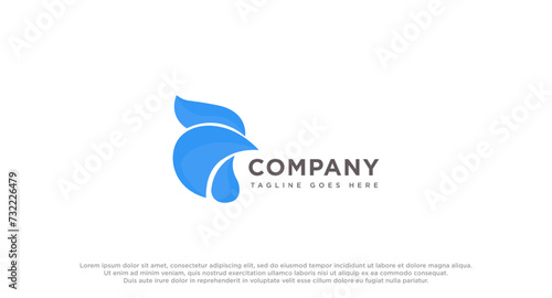 Letter C chicken logo design.