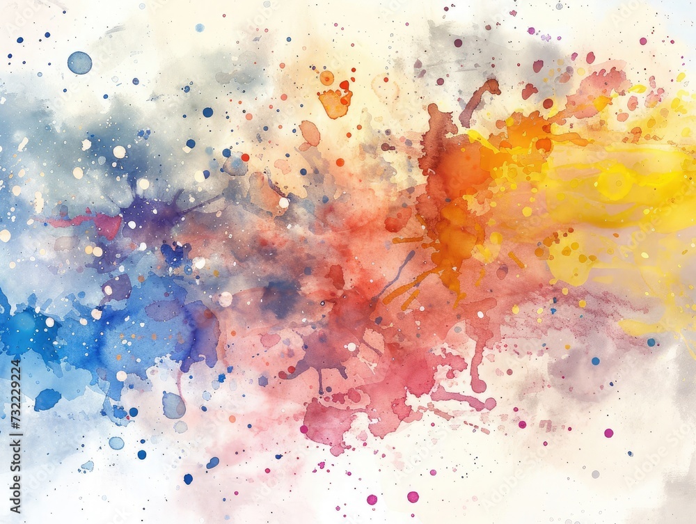 Abstract artistic watercolor splash background