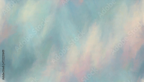 Blue, pink and white blurred abstract oil painting background