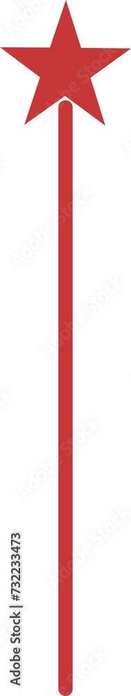 wand with star color wand with star color
