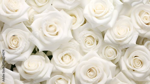 Whispers of Nature  Dive into the Ethereal World of Top-Down White Rose Photography with These Enchanting Wallpapers