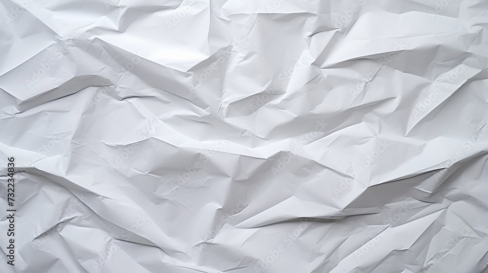 White crumpled paper background. Texture of crumpled paper. White crumpled paper background. Texture of crumpled paper.