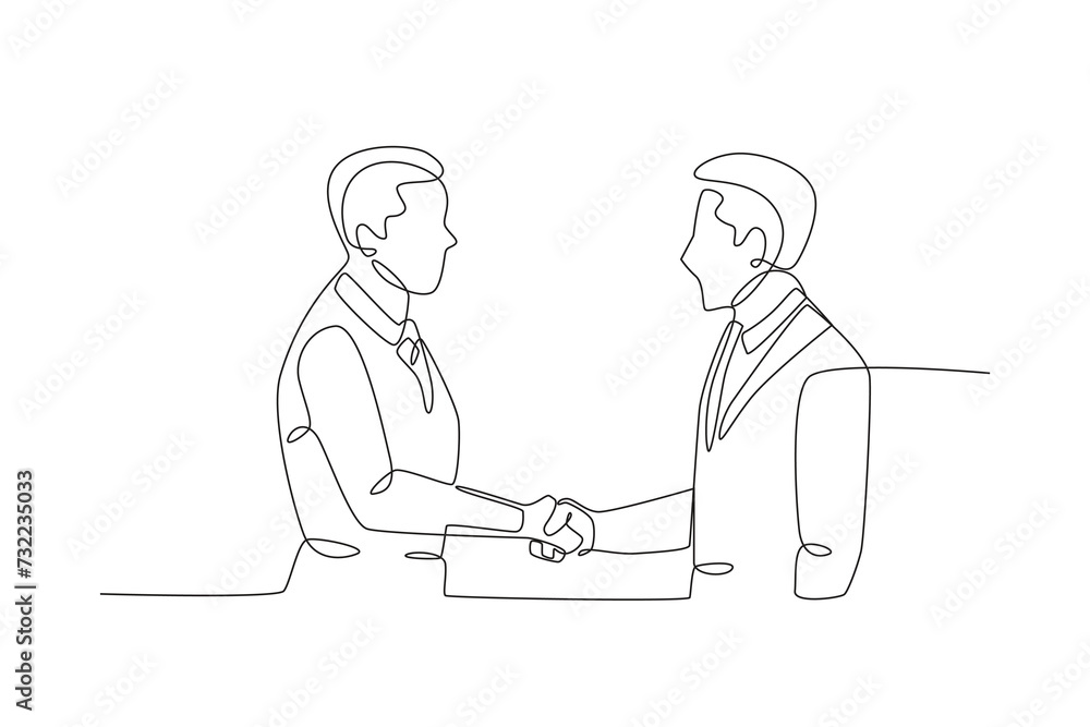 Two men are thinking about business Two men are thinking about business