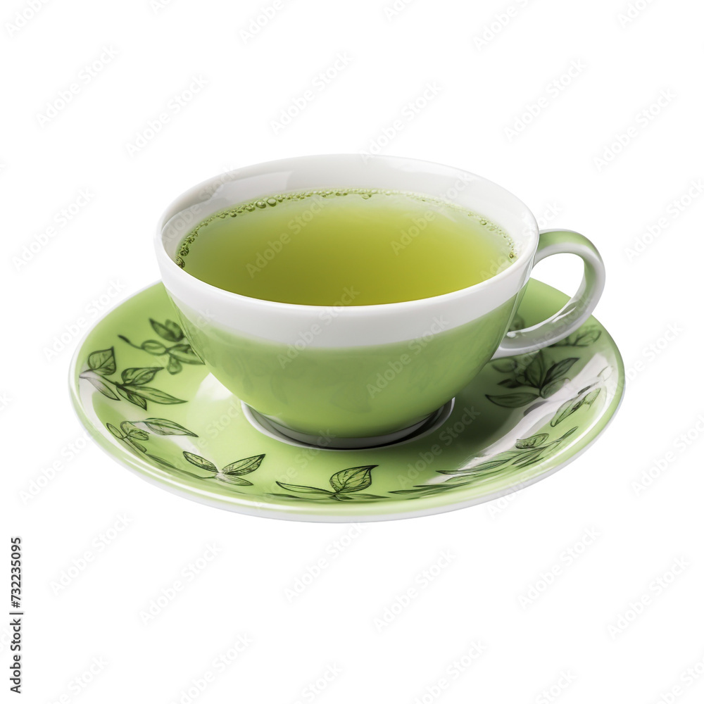 Made sweet green tea cup isolated on transparent background Made sweet green tea cup isolated on transparent background