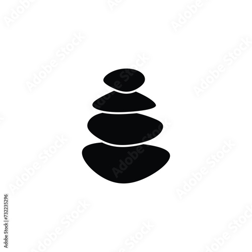 balancing stone logo icon