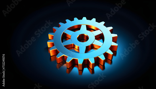 factory industrial gearwheel clipart isolated on a black background. gear