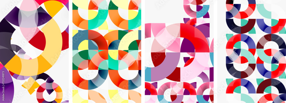 Set of circle lines poster backgrounds. Vector illustration For Wallpaper, Banner, Background, Card, Book Illustration, landing page Set of circle lines poster backgrounds. Vector illustration For Wallpaper, Banner, Background, Card, Book Illustration, landing page