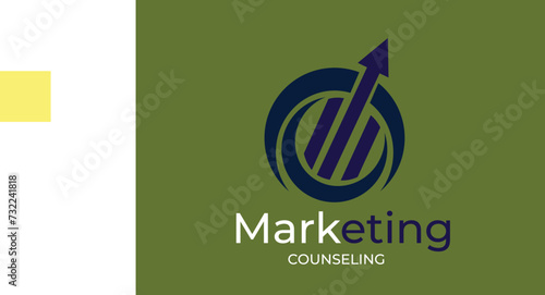 Marketing simple minimal up letter arrow logo Sale icon design, illustration vector. 