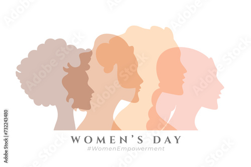 happy women's day greeting card design for 8th march