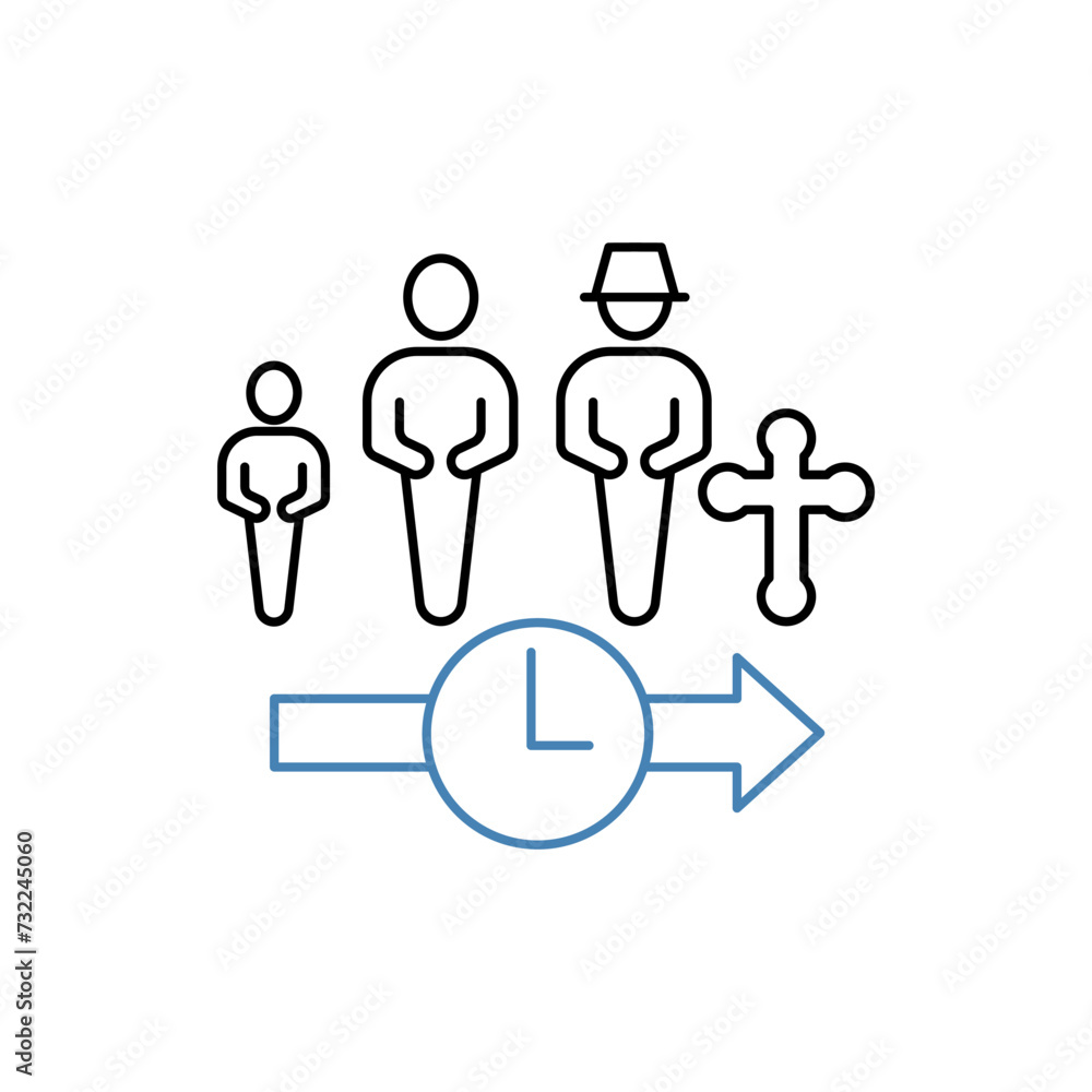 life cycle concept line icon. Simple element illustration. life cycle concept outline symbol design. life cycle concept line icon. Simple element illustration. life cycle concept outline symbol design.