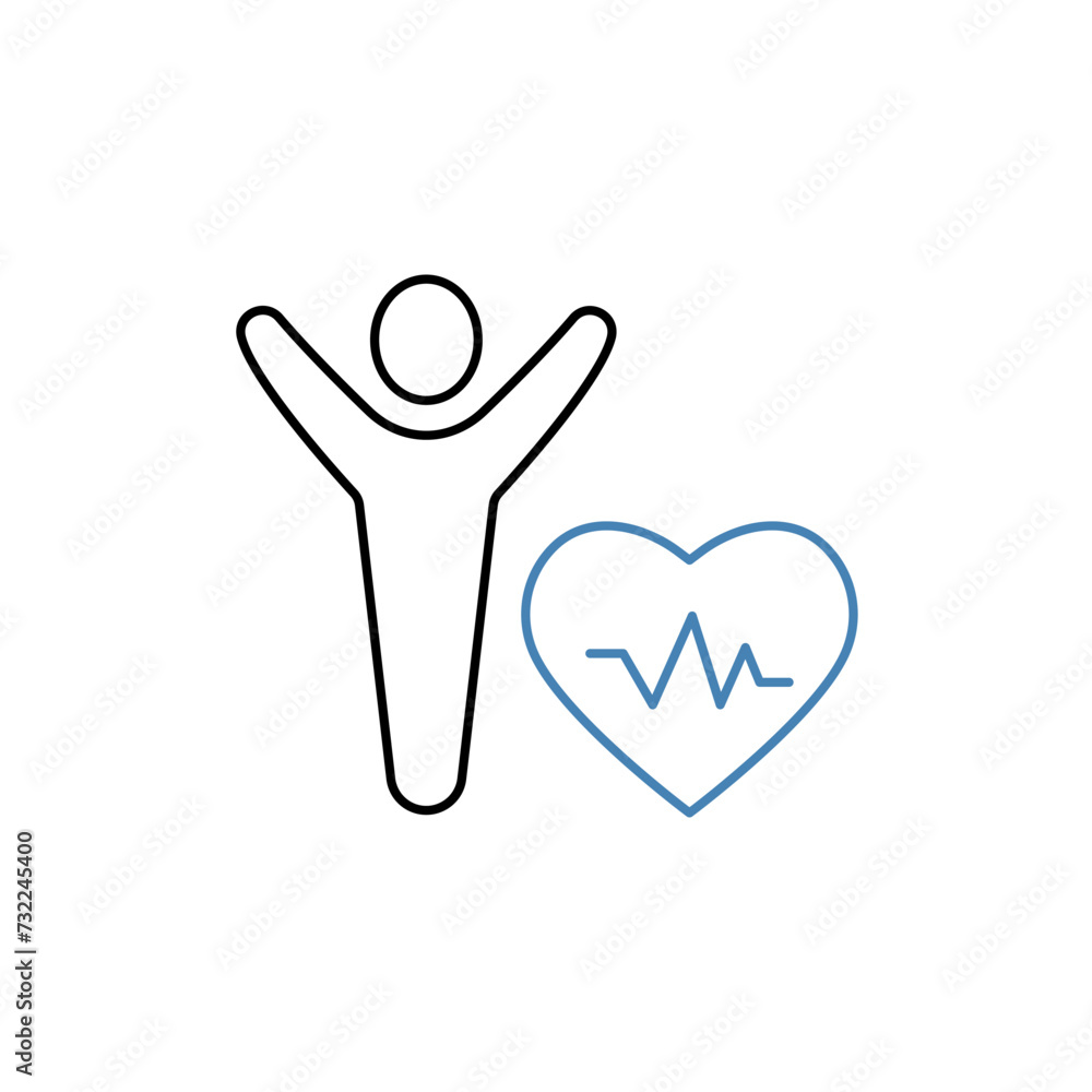 vitality concept line icon. Simple element illustration. vitality concept outline symbol design. vitality concept line icon. Simple element illustration. vitality concept outline symbol design.