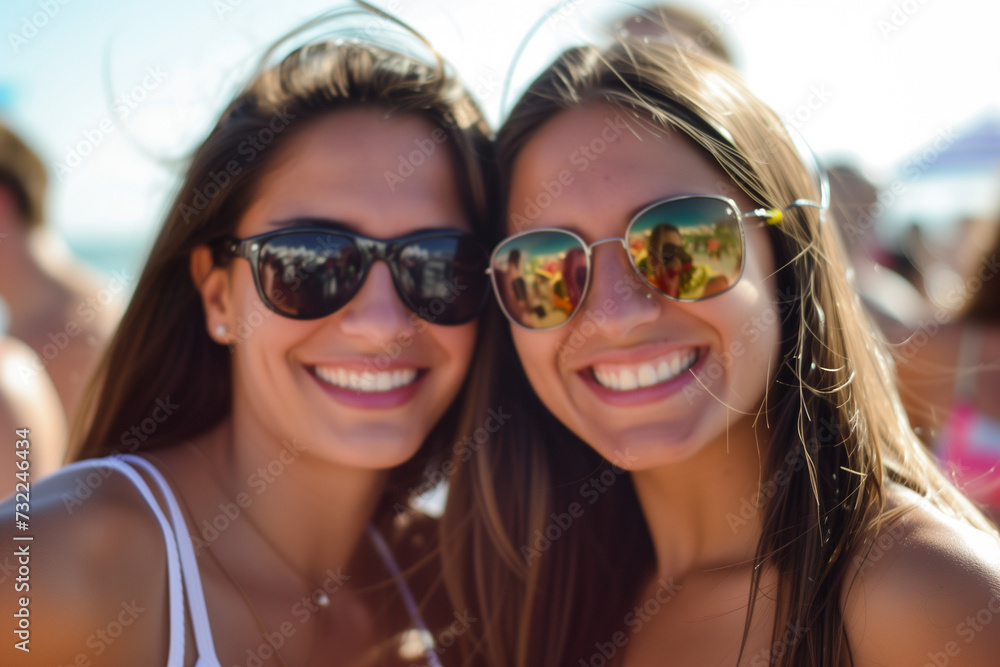 Young Women on Spring Break in Las Vegas 