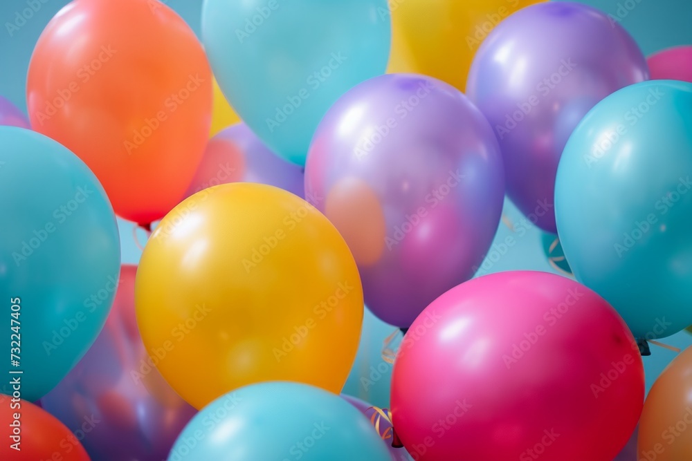 Isolated balloons from a children’s party Isolated balloons from a children’s party