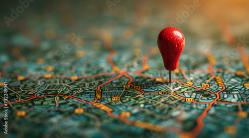  map 3D Illustration, 3D Map pins, GPS, navigator pin checking points. 3d Vector illustration