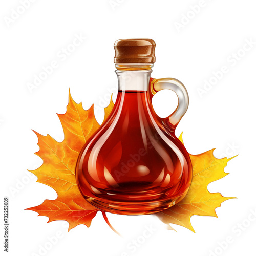 Maple Syrup isolated on transparent background