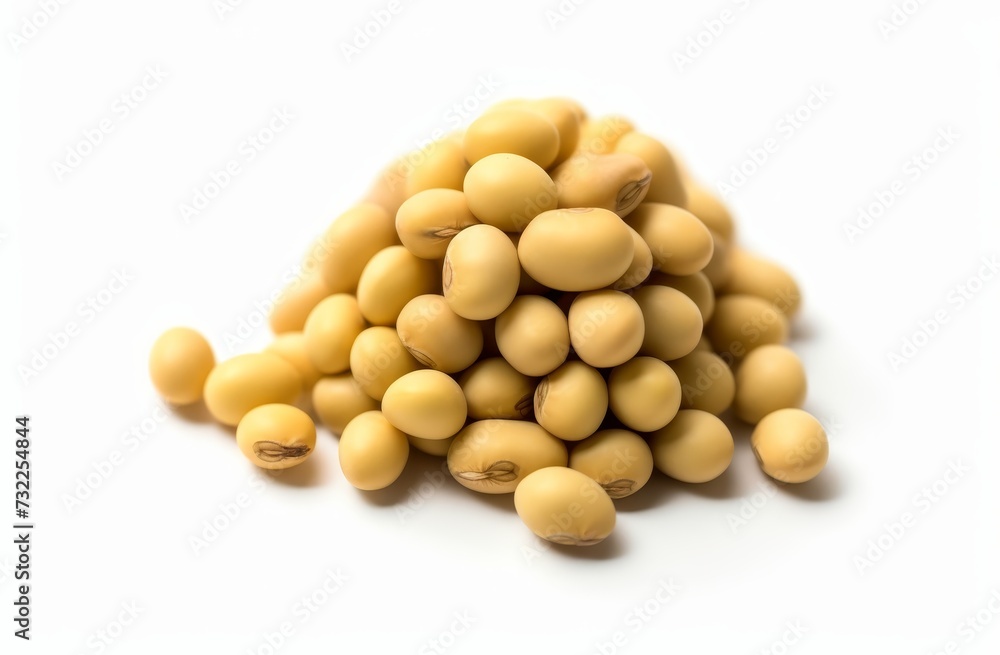 soybean seeds isolated on white background soybean seeds isolated on white background