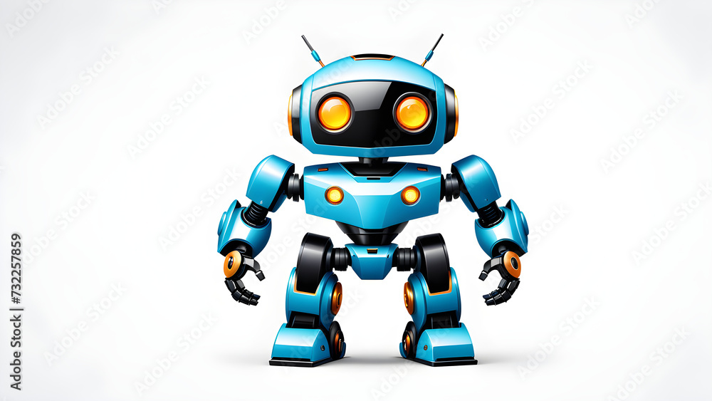 robot isolated on a black background. cyber. Digital machine technology design for robots. electronic robot. mechanical robot.  advanced intelligence, robot