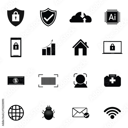 Business security icons.