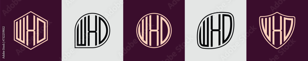 Creative simple Initial Monogram WXD Logo Designs. Creative simple Initial Monogram WXD Logo Designs.