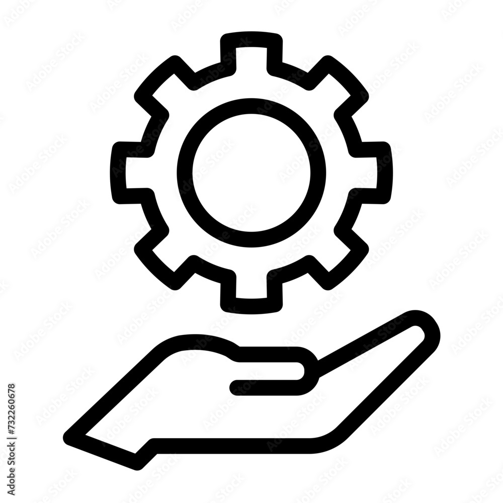 This is the Cogwheel icon from the Online Marketing icon collection with an Outline style This is the Cogwheel icon from the Online Marketing icon collection with an Outline style