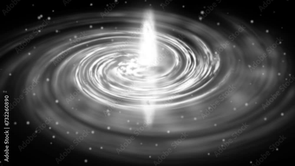 Galaxy panorama and space glowing background animation with stars. Galaxy panorama and space glowing background animation with stars.