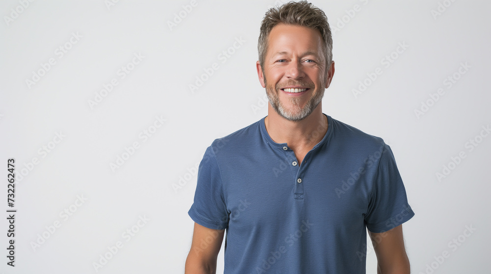 Casual Charm: Portrait of a Relaxed Man Casual Charm: Portrait of a Relaxed Man