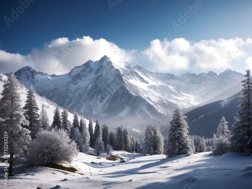 雪山の風景