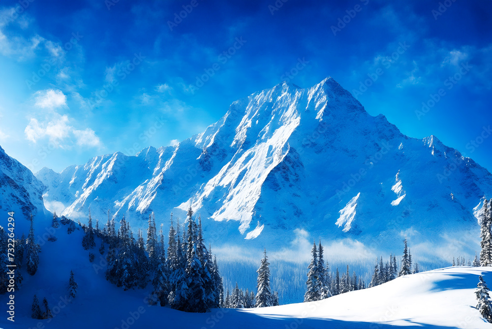 雪山の風景