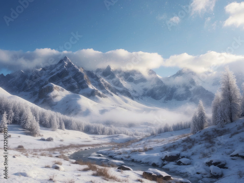 雪山の風景 © JIN