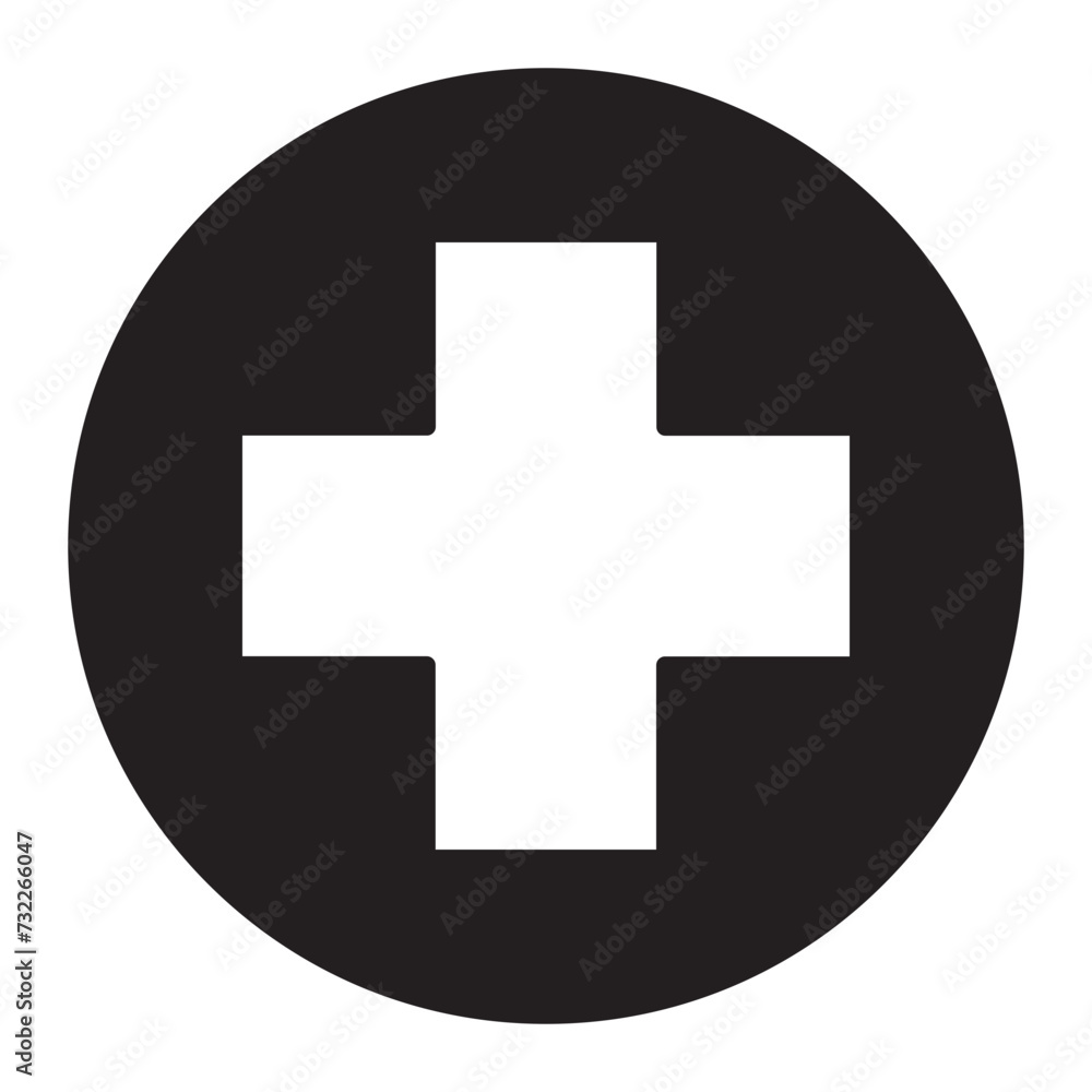 Red Cross icon. Red Cross icon.