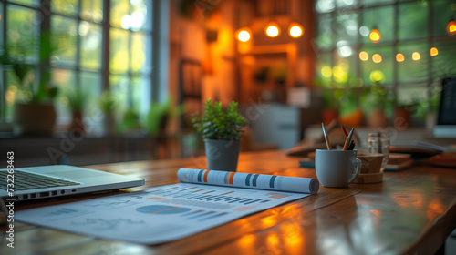 Wallpaper Mural Empty modern cafe with no people with plenty of natural light Torontodigital.ca