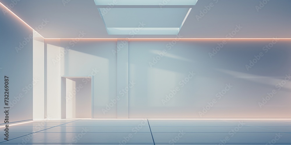An all-white minimalist hall with an abstract interior, designed for background use, featuring softly illuminated edges and a spacious atmosphere. An all-white minimalist hall with an abstract interior, designed for background use, featuring softly illuminated edges and a spacious atmosphere.