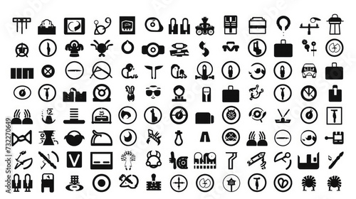 Set of Medicine and Health flat icons on a white background