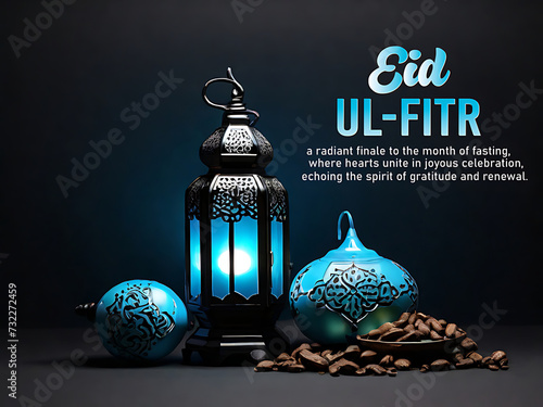 Eid Mubarak Islamic template design background with decorative ornament, eid Mubarak social media post design