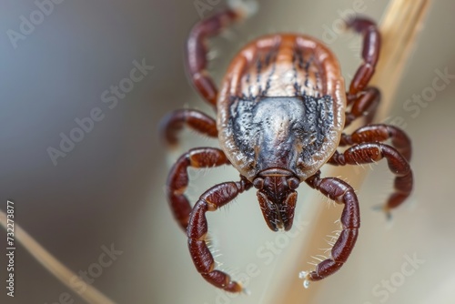 An adult female tick, Ixodes ricinus © Emanuel