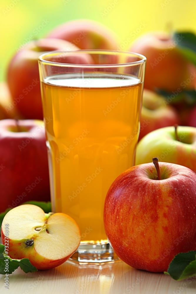 Fresh apples and apple juice isolated on a white background Fresh apples and apple juice isolated on a white background