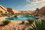 A beautiful oasis of a desert