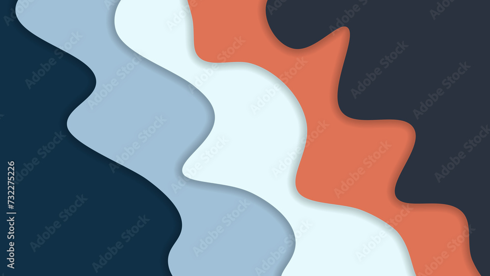 Gradation of layers of blue and red. Gradation of layers of blue and red.