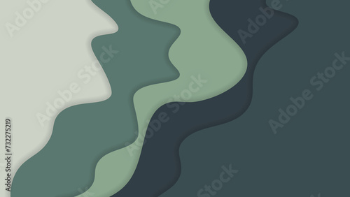Layered gradients of green green