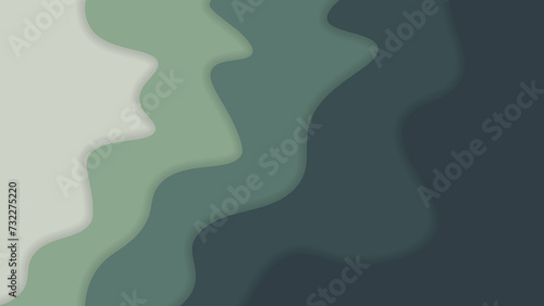 Layered gradients of green green