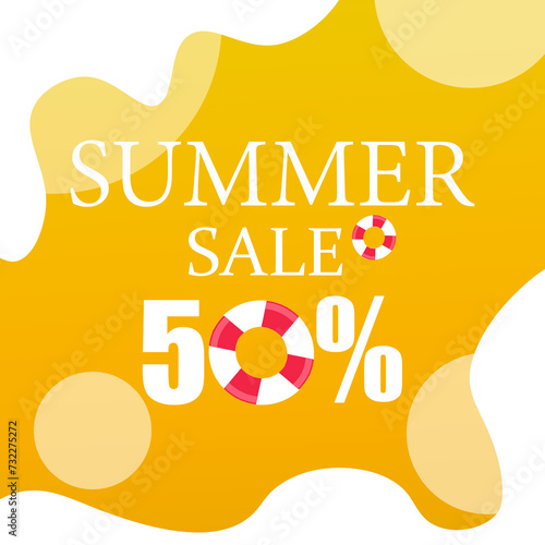 Summer sale 50% off summer